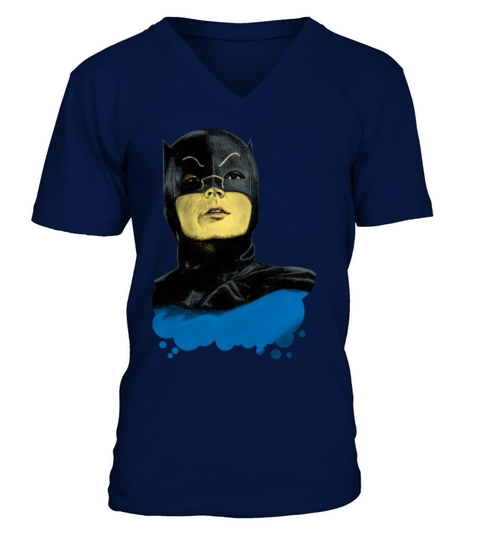 DC Comics Batman Vintage Costume Portrait Men's V-Neck T-shirt