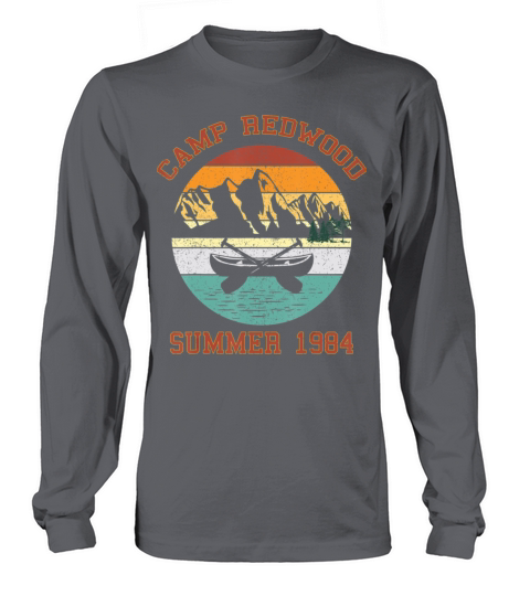 Retro Vintage Camp Redwood 1984 T Shirt Men's Long Sleeve