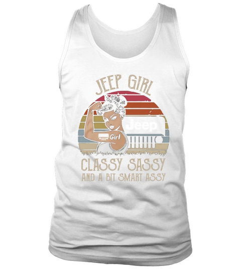 Jeep girl classy sassy and a bit smart assy vintage shirt Men's Tank Top