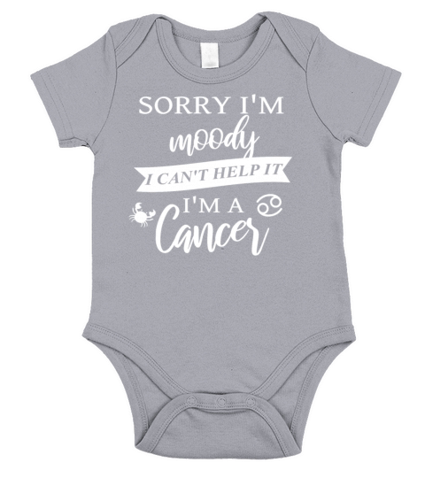 Moody Cancer Horoscope Zodiac Astrology Short Sleeve Baby One-Piece