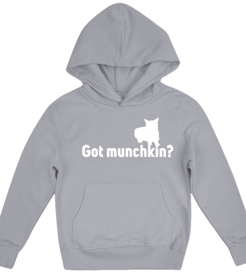 Got Munchkin Funny Cat Lovers Silhouette Kids Hoodie