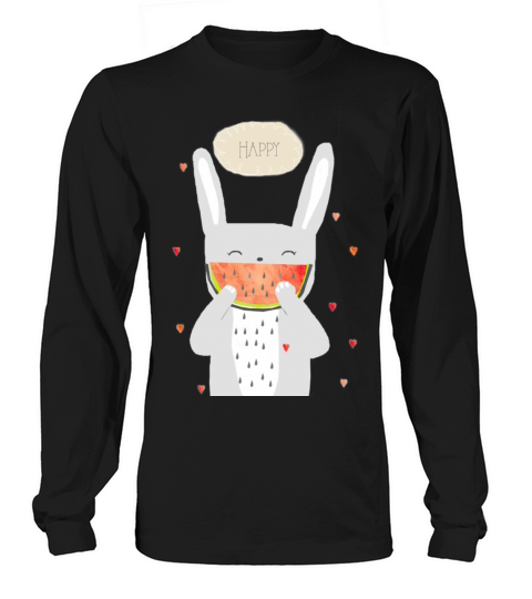 Happy Bunny Watermelon Men's Long Sleeve