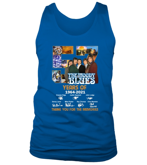 57 Years Of The Moody Blues Thank You For The Memories Tank Top Unisex