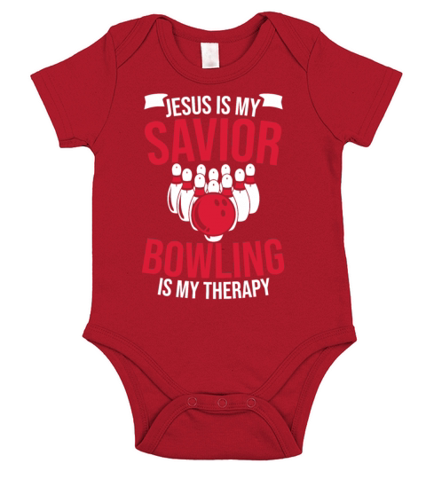 Funny Christian Jesus Bowling Design Short Sleeve Baby One-Piece