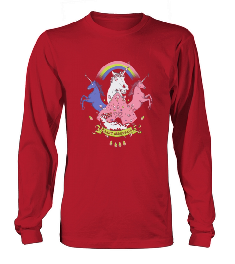 Candy mountain unicorn tee LGBT Women's Long Sleeve