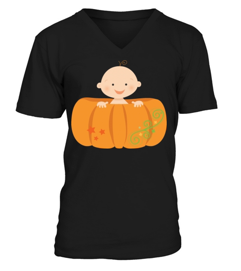 Halloween Pumpkin Baby Men's V-Neck T-shirt