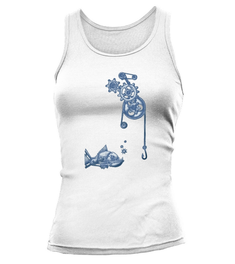 Fishing Gears - White - Mens Tank top Woman