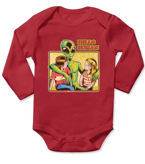Outerspace Spaceship Scientist Galaxy Planet UFO Long Sleeve Baby One-Piece