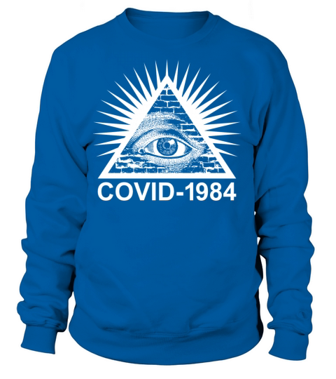 1984 Illuminati pyramid Big Brother Virus Truther Women's Sweatshirt