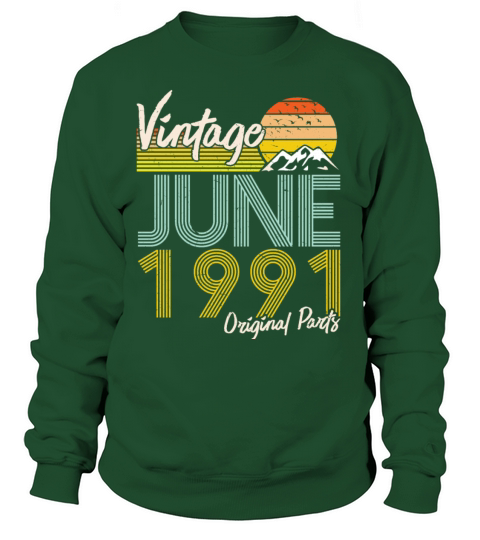 Vintage Since June 1990 Vintage 30th Birthday Women's Sweatshirt