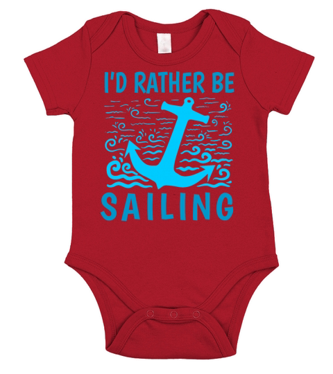 anchor sailing sunset sailor gift present Short Sleeve Baby One-Piece