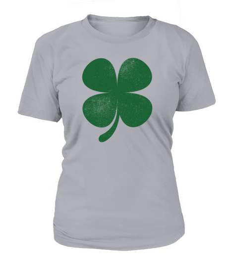 Distressed Green Four Leaf Clover Saint Patricks Women's T-Shirt