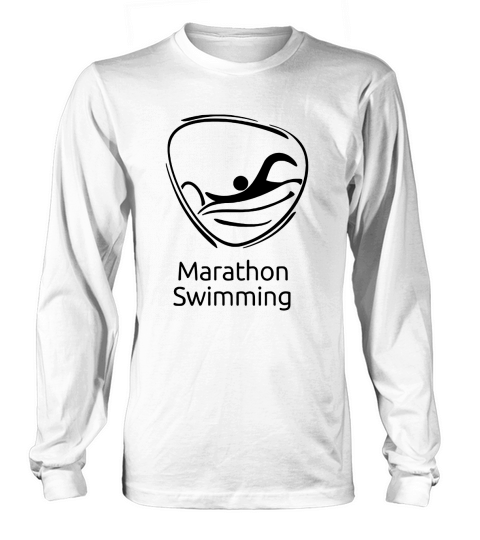 Marathon swimming black  Vintage Fleece Hoodie Long sleeved Unisex