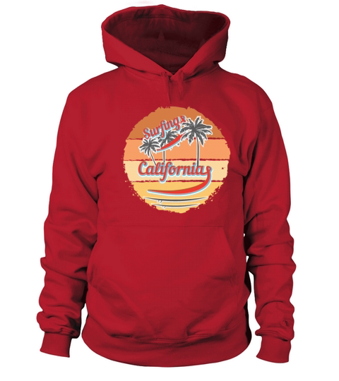 Surfing California Men's Hoodie