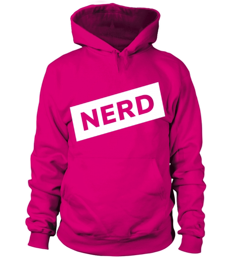 NERD - White Colored Label Women's Hoodie