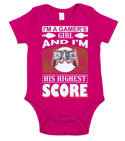 Im a gamer girl and his highest score Short Sleeve Baby One-Piece
