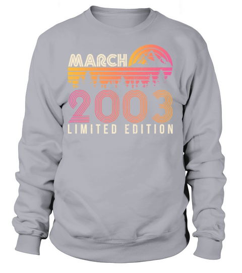 Gift Idea Retro March 2003 Women's Sweatshirt