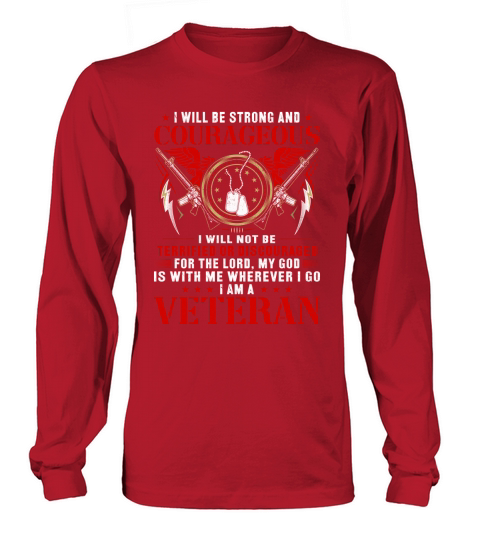 I Will Be trong Veteran Men's Long Sleeve