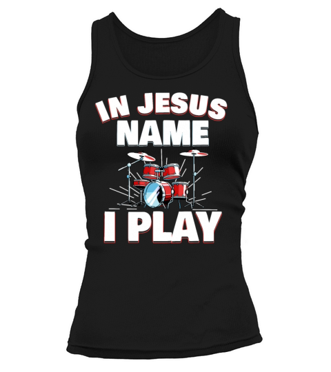 Drum Player Jesus Drum set Pick Jesus Drums Player Tank top Woman