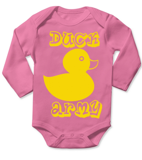 Duck Army - Yellow Long Sleeve Baby One-Piece