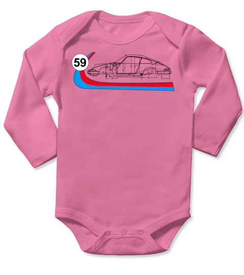 59 Vintage 911 Racing Long Sleeve Baby One-Piece