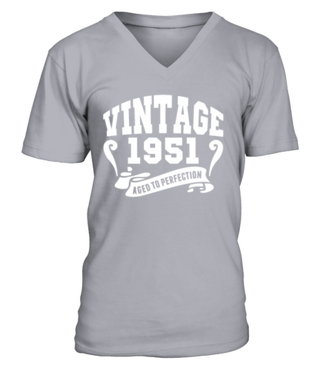66th Birthday Made In 1951 Vintage T-Shirt V-Neck T-shirt