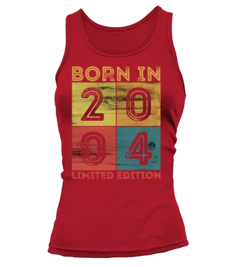 18th Birthday Born In 2004 Limited Edition Vintage Women's Tank Top