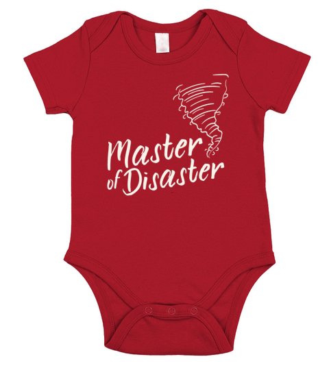 Master of disaster Short Sleeve Baby One-Piece