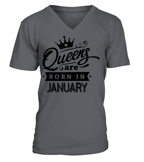 Queens Are Born In January Men's V-Neck T-shirt