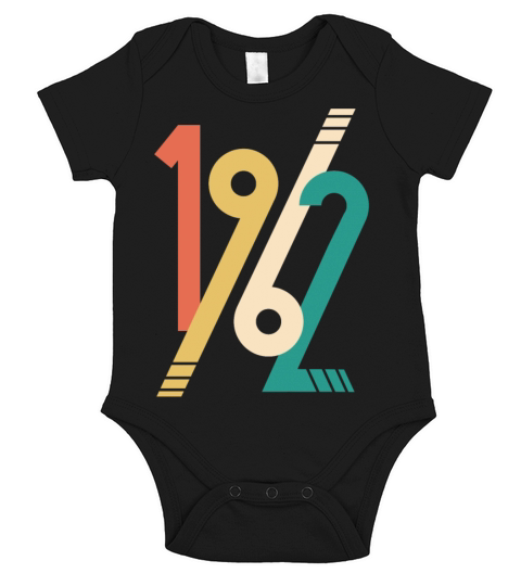 Vintage 1962 - 60 years old - 60th birthday gift Short Sleeve Baby One-Piece