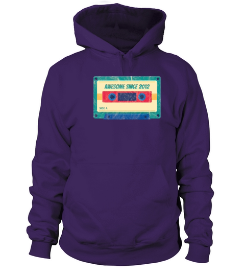 8 th Birthday Celebration Gift Awesome Since 2012 Women's Hoodie