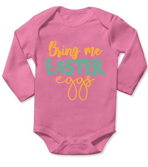 Bring me easter eggs Long Sleeve Baby One-Piece