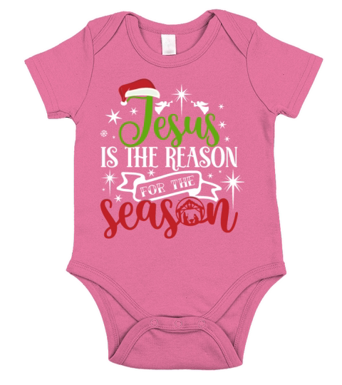 Jesus Embrace is The Reason For the Season Short Sleeve Baby One-Piece