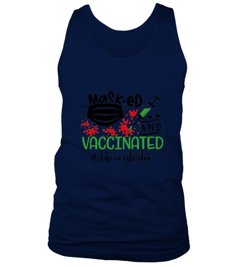 Masked And Vaccinated Administrator Tank Top Unisex