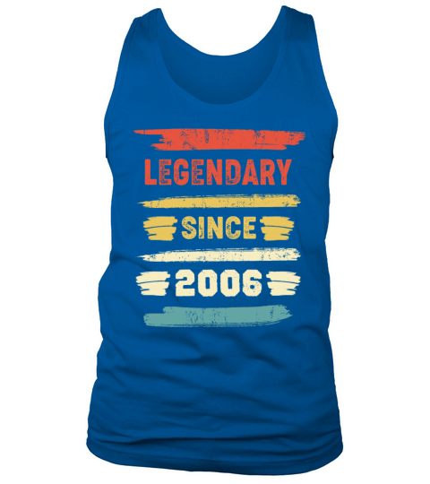 Retro Birthday Gift - Vintage Legendary Since 2006 Men's Tank Top