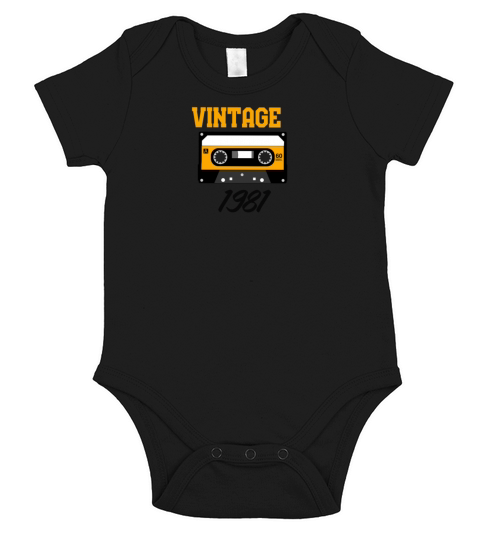 Vintage 1981 Short Sleeve Baby One-Piece