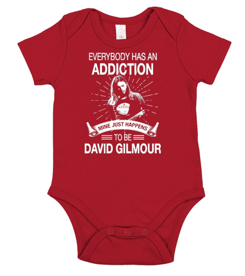 My Addiction Is David Gilmour Short Sleeve Baby One-Piece