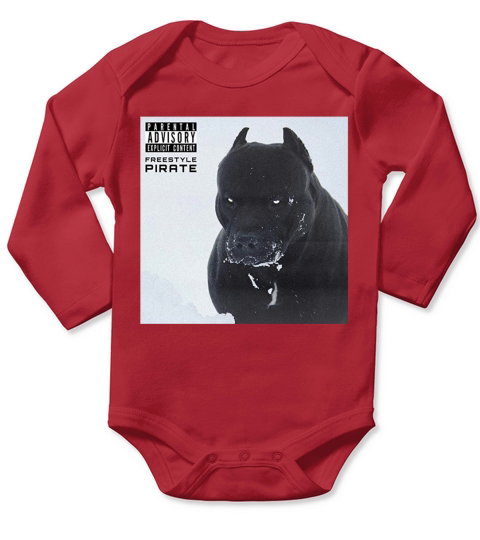 Freestyle Pirate Glaive - Booba Long Sleeve Baby One-Piece