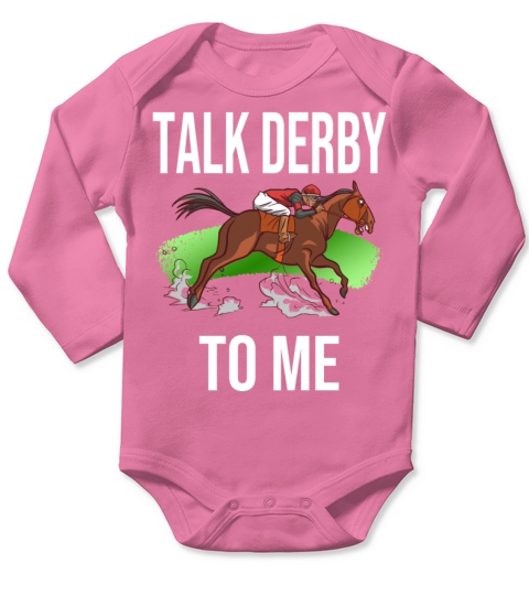 Horse Racing Drinking Derby Barrel Racing Long Sleeve Baby One-Piece