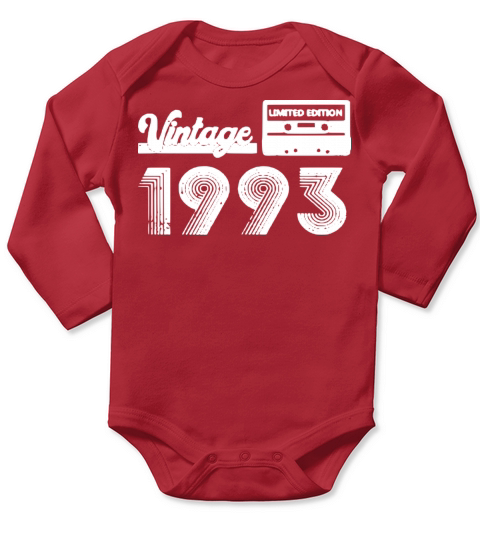 Vintage 1993 Limited Edition Long Sleeve Baby One-Piece