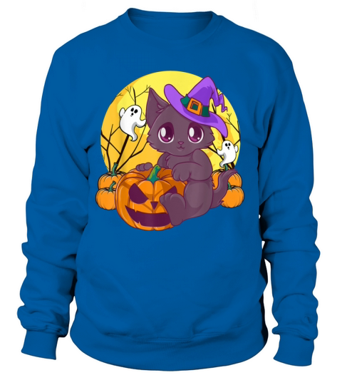 Halloween Cat Cute Women's Sweatshirt