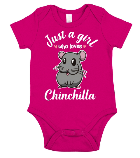 Funny Just A Girl Who Love Chinchillas Rodent Pet Short Sleeve Baby One-Piece