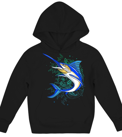 Funny Marlin Sport Fishermen Design as a gift idea Kids Hoodie