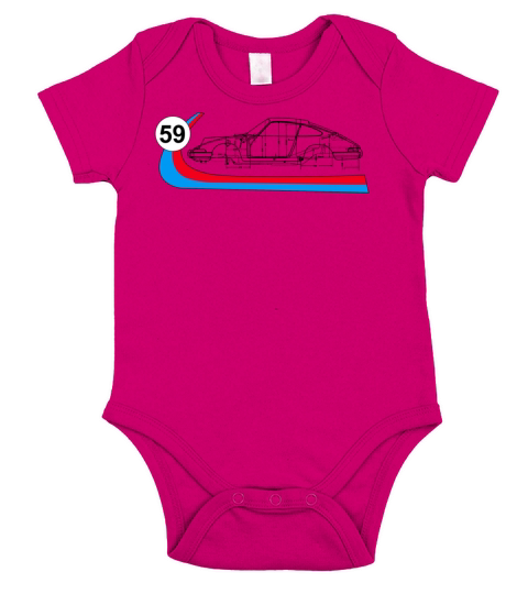 59 Vintage 911 Racing Short Sleeve Baby One-Piece