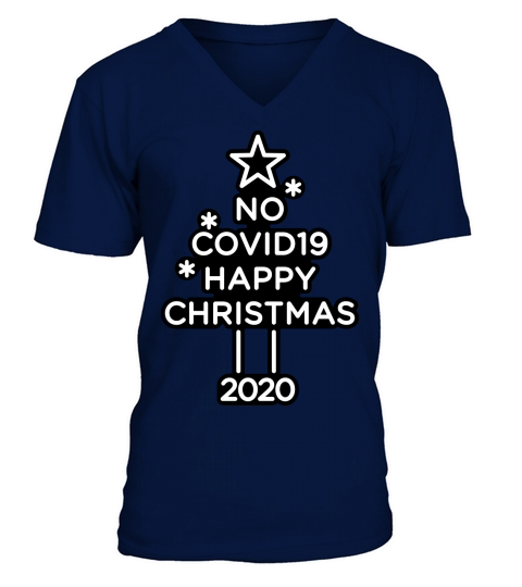 No Corona Happy Christmas Men's V-Neck T-shirt