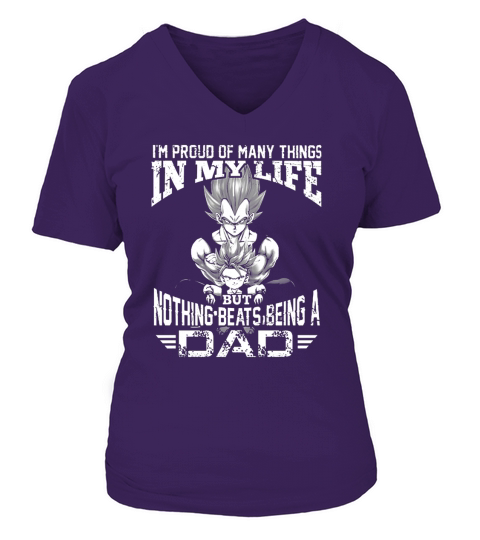 Nothing Beat Dad Dragon Ball V-neck T-Shirt Woman