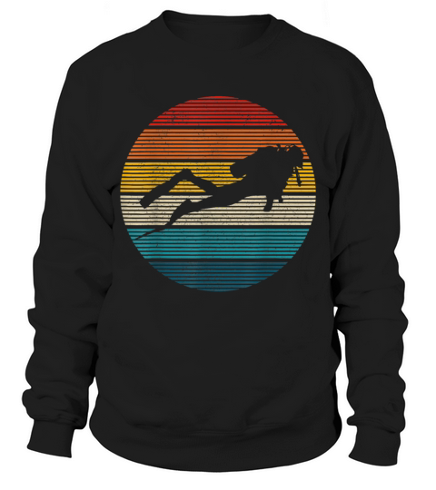 Scuba Diving Vintage Retro Ocean Scuba Diver Gi Men's Sweatshirt
