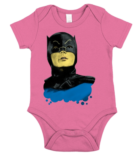 DC Comics Batman Vintage Costume Portrait Short Sleeve Baby One-Piece