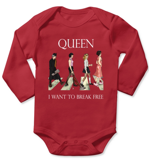 Queen Abbey Road I Want To Break Free - Baby Onesie Long Sleeve Baby One-Piece