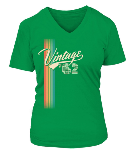 Vintage 1962 - 60 years old - 60th birthday gift V-neck T-Shirt Woman